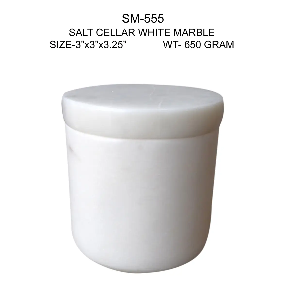 SALT CELLAR (WHITE MARBLE)